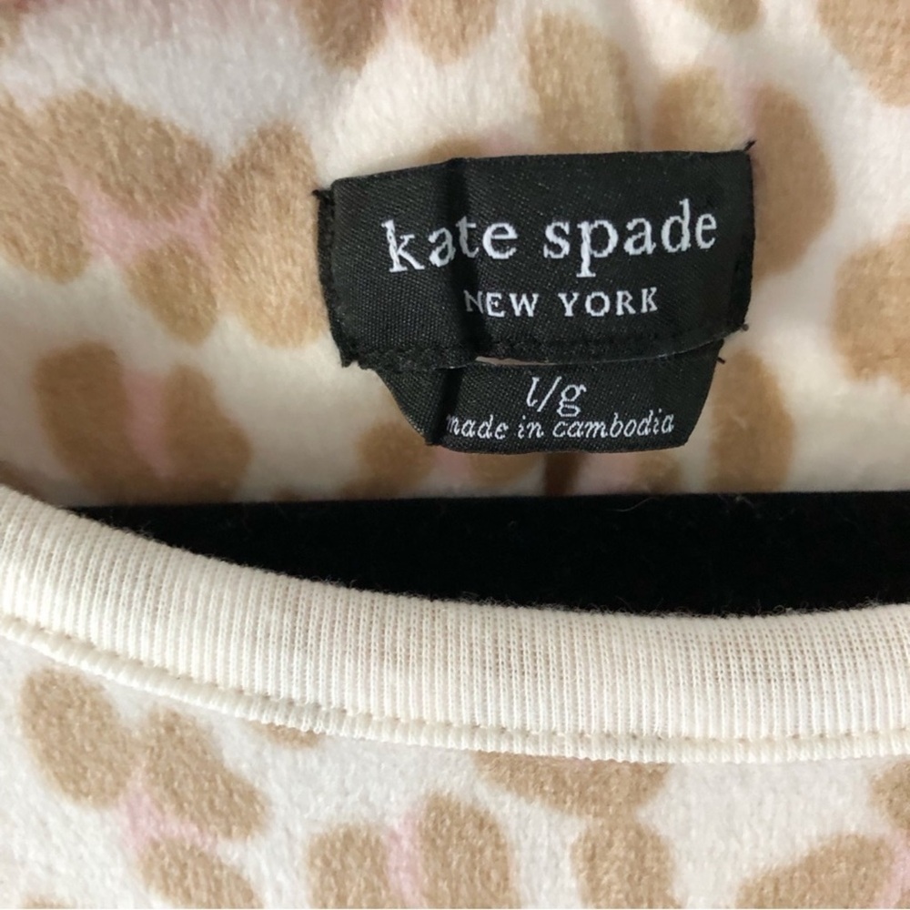 NWOT Kate Spade New York Leopard Print Lounge Top Size Large - Picture 3 of 8